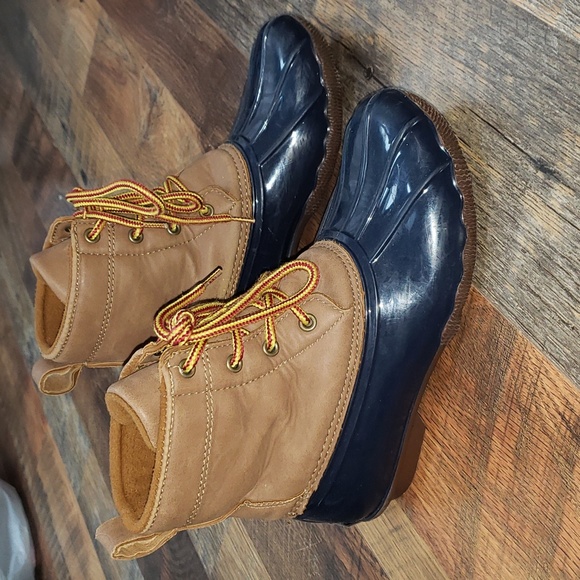 Field & Stream Thinsulate Brown and Blue Duck Boots, Size 5 - Picture 2 of 8